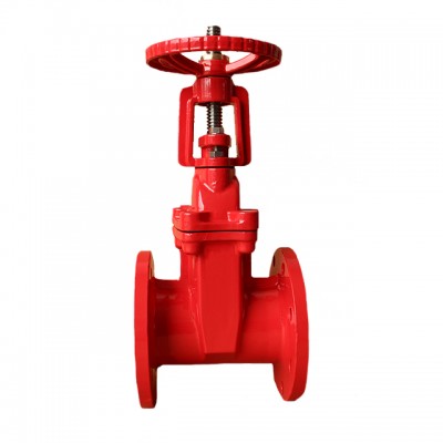 4 inch DN100 rising stem resilient seat gate valve with Ductile iron Body 2CR13 handwheel