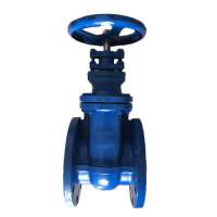 DN150 BS DIN ductile iron double flanged hard sealing gate valve