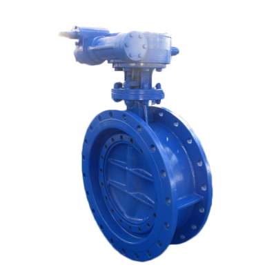 DN1500 Cast Iron Flange Double Eccentric Butterfly Valve