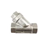 DIN BS Cf8m 1/2 Inch Stainless Steel Y Thread Type Strainer Valve