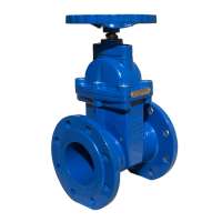 Ductile cast iron GGG50 FLG resilient wedge gate valve