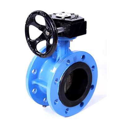 PN10 PN16 PN25  center line double eccentric Ductile Cast Iron flange valve butterfly