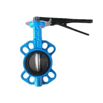 3" DN80 with Ductile iron Nickel plate disc WCB shaft EPDM seat Bore head wafer butterfly valve pn16