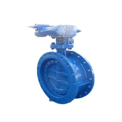 High quality double flange eccentric butterfly valve